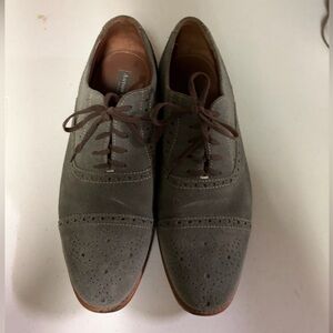 Classic Gray Suede Oxfords